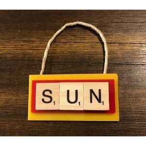 Connecticut Sun WNBA Christmas Ornament Scrabble Tiles